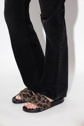 Kurt Geiger Meena Eagle Slides, Womens, Brown