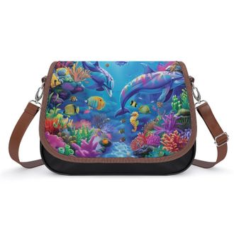 Generic Dolphin Crossbody Bags for Women Shoulder Messenger Bag Purse Handbags