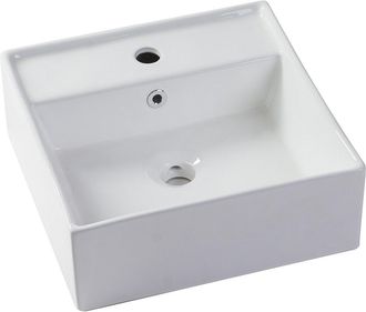Vente-Unique Mueble de ba&ntilde;o suspendido de madera de acacia con lavabo - 90 cm - PENEBEL