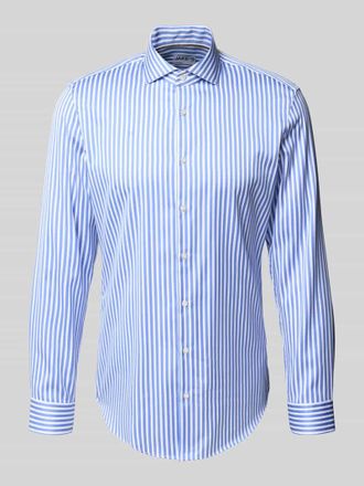 Jake*s Super Slim Fit Business-Hemd mit Haifischkragen in Royal, Gr&ouml;&szlig;e 39/40