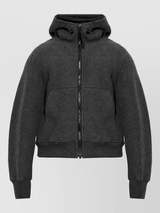 Canada Goose fleece hooded padded bomber jacket