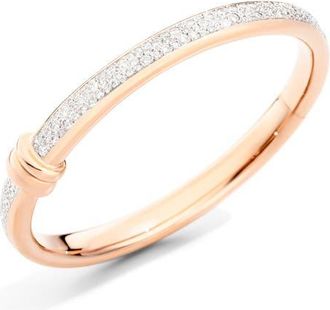 POMELLATO Iconica Diamond Bangle Bracelet in Rose Gold at Nordstrom