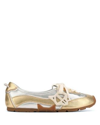 Naked Wolfe Absolute Flat in Silver/gold at Nordstrom, Size 37.5