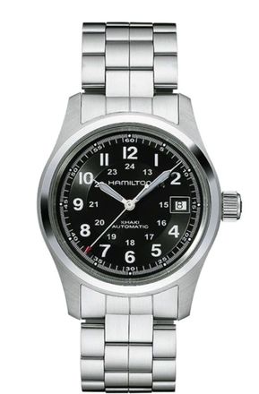 Hamilton Khaki Field Auto 38MM Black Dial Steel Mens Watch H70455133
