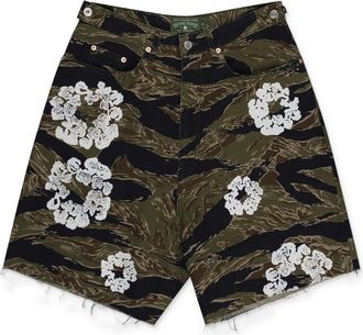 Denim Tears Multicolor Tiger Camo Cotton Wreath Shorts
