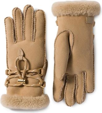 Miu Miu Lammy handschoenen - Bruin