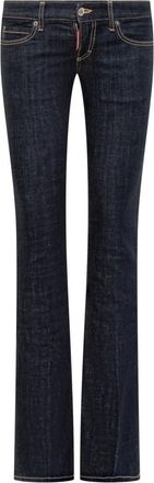 Dsquared2 Blue Bootcut Mid Rise Jeans