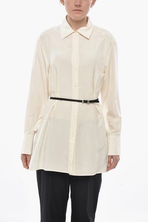 Givenchy Camicia in Seta con Cintura Slim Givenchy