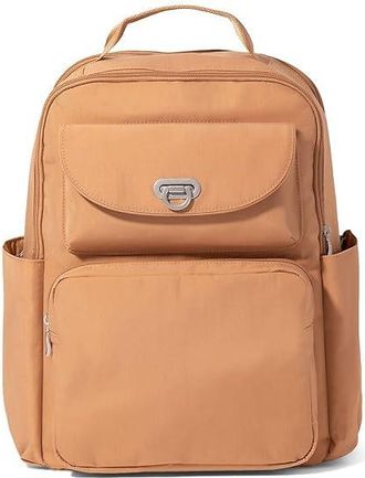 Baggallini Coastal Flip Lock Laptop Backpack Womens Handbags Acorn, Nylon