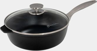 Swiss Diamond CHD Nonstick Saute Pan with Glass Lid, 3