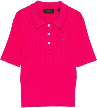 Lacoste Polo in maglia - Rosa