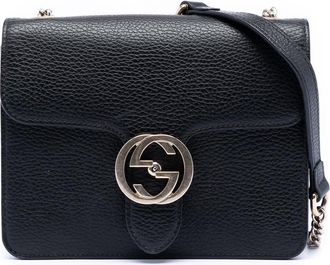 Gucci Pre-owned Gucci Small Dollar Calfskin Interlocking G Crossbody Ladies ZJAA4NMY3F0GKEBD