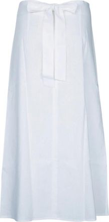 Toteme Falda con cintur&oacute;n - Skirts - Mujer - Blanco - S