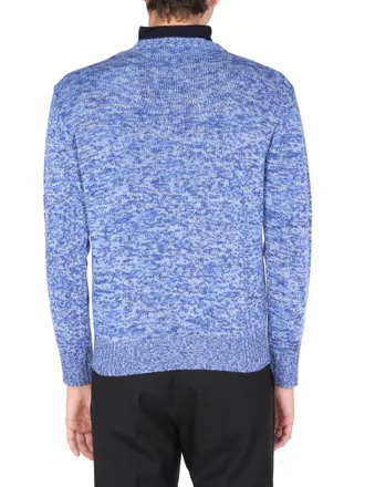 Ballantyne Wool Crew Neck Sweater - Blue