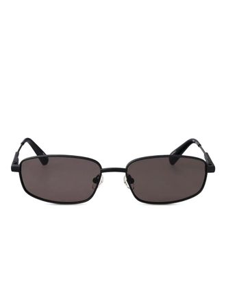 Jacquemus Sera rectangle-frame sunglasses - unisex - Acetate - One Size - Black