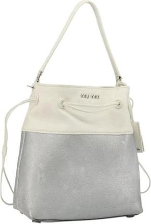 Miu Miu Bolso Cubo Pre-owned - Pre-owned - Mujer - Blanco - ONE SIZE
