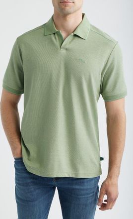 Tommy Bahama Emfielder Johnny Collar IslandZone Polo in Baby Fern Heather at Nordstrom, Size Xxx-Large