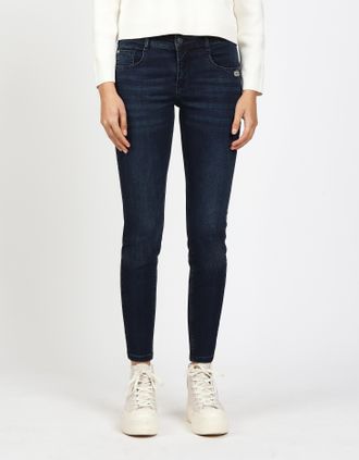 Gang Relax-fit-Jeans GANG 94AMELIE, Damen, Gr. 26, N-Gr, blaunight wash, Denim/Jeans, Obermaterial: 89% Baumwolle, 9% Polyester, 2% Elasthan, regular fit l