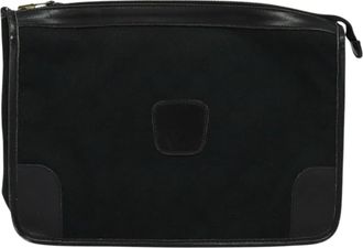 Gucci Black Canvas Clutch Bag (Pre-Owned)