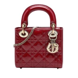 Dior Pre-owned Lady Dior - Dames - Pre-owned - Rood - Maat: ONE Size Leer