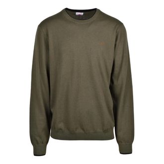 Sun 68 Pullover met ronde hals - Heren - Truien - Groen - Maat: 2XL Katoen