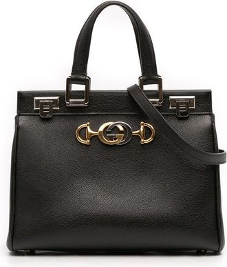 Gucci Pre-owned Gucci Small Grained Calfskin Zumi Top Handle Bag 569712 493075