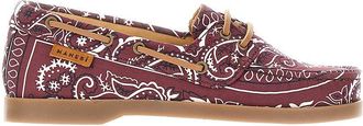 Maneb&igrave; Boat shoes with Bandana motif Woman 36