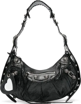 Balenciaga Le Cagole S leather shoulder bag - women - Lamb Skin - OS - Black