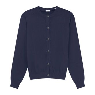 Aspesi Truien & Vesten, Dames, Blauw, M, Katoen, Crewneck Vest