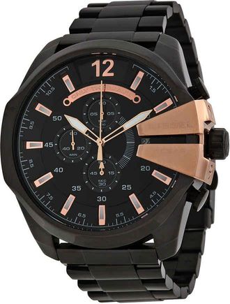 Diesel Chief Chronograph Black Dial Stainless Steel Mens Watch DZ4309
