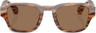 Alain Mikli rectangle-frame sunglasses - men - Acetate - 50 - Brown