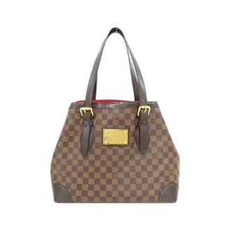 Louis Vuitton Pre-owned Tote Bags, female, Brown, Size: ONE SIZE Pre-owned Hampstead Damier Tote Bag