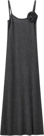 The Garment Kleedjes, Dames, Grijs, L, Wol, Gebreide Maxi Jurk
