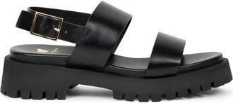 Bobbies Nami Flat Sandals in Absolute Black at Nordstrom, Size 11.5