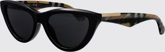 Burberry Occhiali da sole cat-eye in acetato con motivo Vintage Check