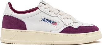 Autry Medalist Goat Leather & Suede Fuchsia Sneakers