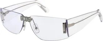 GCDS Transparent Plastic Sunglasses