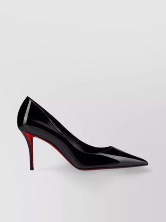 Christian Louboutin pointed toe glossy finish pumps