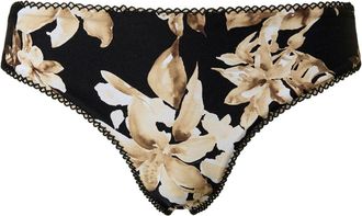 Twin-Set floral-print Brazilian bikini bottoms - women - Elastane/Polyamide - II - Black