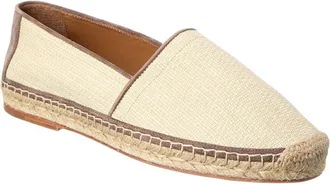 Brunello Cucinelli Suede & Raffia Espadrille