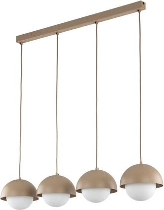 Luminosa Light Designs TK Bono Lámpara colgante de techo de barra marrón 4xG9