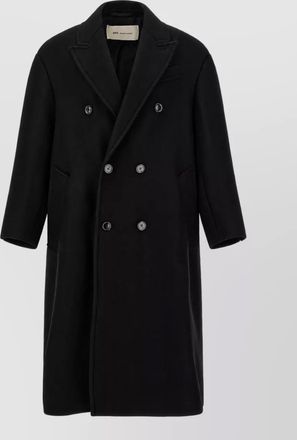Ami virgin wool long double-breasted coat