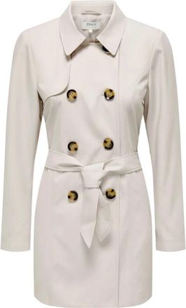 Only Elegant Trench Rain Coat - Dames - Trenchcoats - Beige - XL - Polyester - Jassen