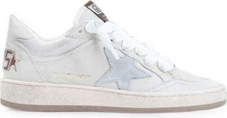 Golden Goose Allstar nappa- en glitterleer bovenwerk, nappa teen, hak en sporensu&egrave;de ster