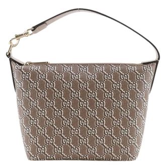 Gucci Pre-owned GG Shadow PVC Schoudertas - Dames - Pre-owned - Bruin - Maat: ONE Size