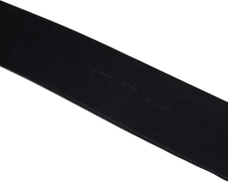 Bottega Veneta Polished Metal Buckle Leather Belt - Black