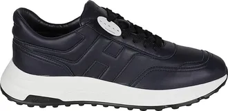 Hogan Low-Profile Black Sneakers with Tonal Detailing
