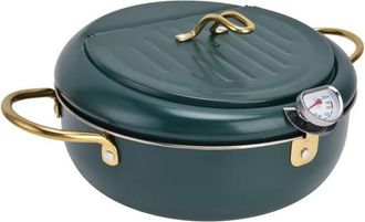 OEM Mini Freidora Con Temperatura Regulable, Fabricada En Acero Inoxidable 304 Con Term&oacute;metro Para Uso En Cocina (acero Inoxidable 304)