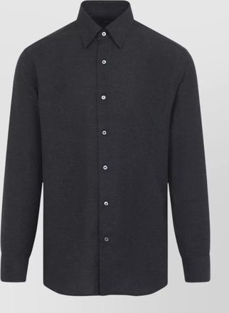 Brioni cotton cashmere long-sleeve shirt