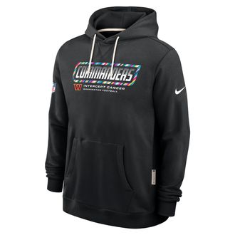 Nike Washington Commanders Crucial Catch Sideline Standard Issue Nike Mens Dri-FIT NFL Pullover Hoodie in Black | 03AZ00AZUZ-F9R